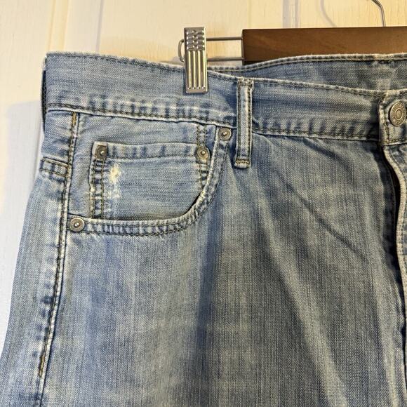 Levi’s 569 Loose Straight Jeans Men’s 36x32 Light Wash Y2K Vintage - Picture 8 of 12